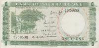 p1a from Sierra Leone: 1 Leone from 1964